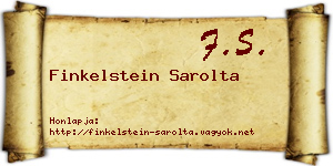 Finkelstein Sarolta névjegykártya
